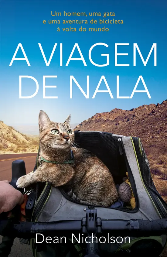 Capa do livro A viagem de Nala de Dean Nicholson - Clica na imagem para comprar com o nosso link de afiliado este, ou outros livros sobre gatos!